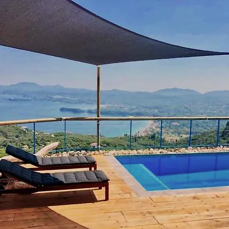 House Teigan Of Intaba Breath Taking Sea Views Corfiot Riviera Corfu Island Greece With Pool Close To Ipsos Case de vacanță Pyrgi (Corfu)
