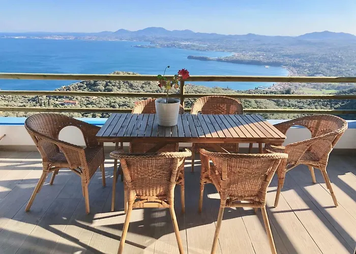 Dom wakacyjny House Teigan Of Intaba Breath Taking Sea Views Corfiot Riviera Corfu Island Greece With Shared Pool Close To Ipsos