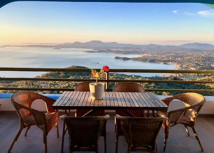House Teigan Of Intaba Breath Taking Sea Views Corfiot Riviera Corfu Island Greece With Shared Pool Close To Ipsos * Pyrgi (Corfu)